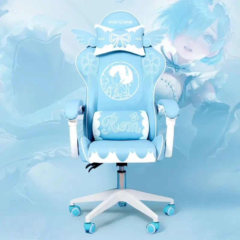 Clearance Promotion Gaming Chair Home Office Computer chair Cartoon Animation Comfortable Student Learning Lift Swivel Seat