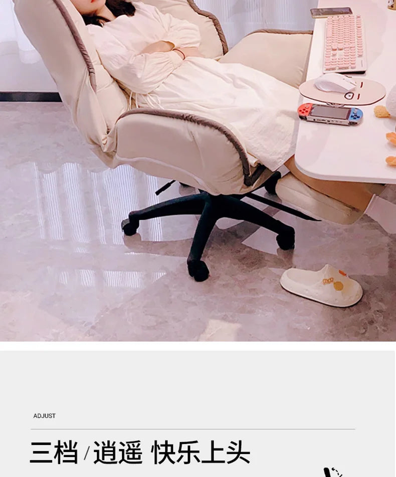 Modern bedroom office chair comfortable sedentary Can lie bedroom Ergonomic gaming chair Interior luxury sedie home furniture