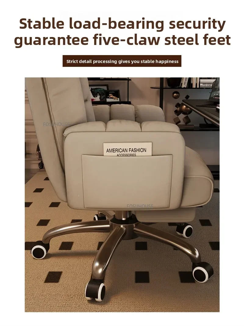 Adjustable Height Computer Chair Comfortable Ergonomic Office Chair Dormitory E-sports Gaming Chair Reclining Backrest Furniture