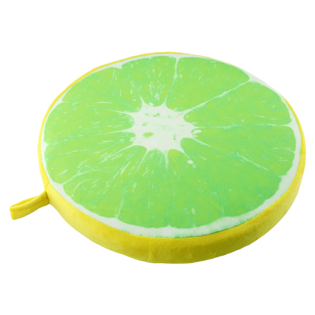 Cartoon Fruits Print Round Bar Chair Cushion Cover Anti-Slip Seat Cushion Slipcover Soft Stool Cushion Covers Slipcover
