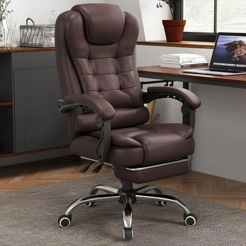 Computer chair Household comfortable boss chair Lifting swivel chair Recumbent back office chair