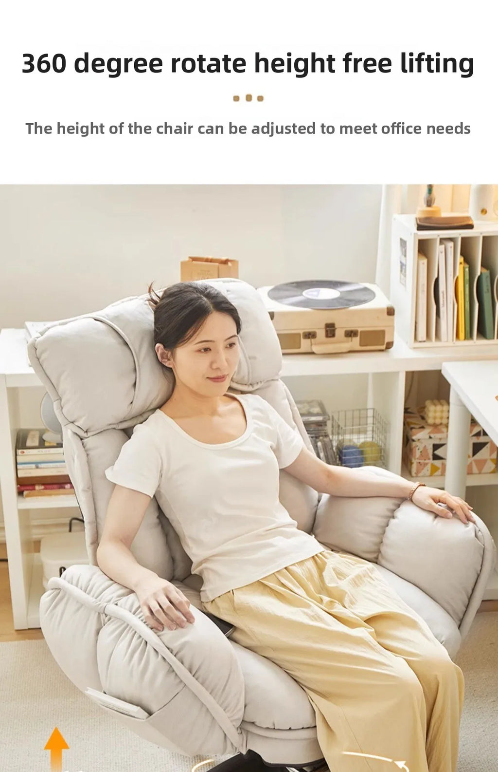 Computer Chair,bedroom,lazy Leisure Chair,comfortable Sitting Chair,office Chairs,backrest That Can Be Reclined,e-sports Chairs