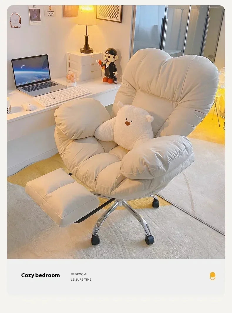 Computer Sofa Chair, Home Comfortable Sedentary Backrest Desk Chair, Anchor Live Broadcast Chair, Bedroom Office Chair Fauteuil