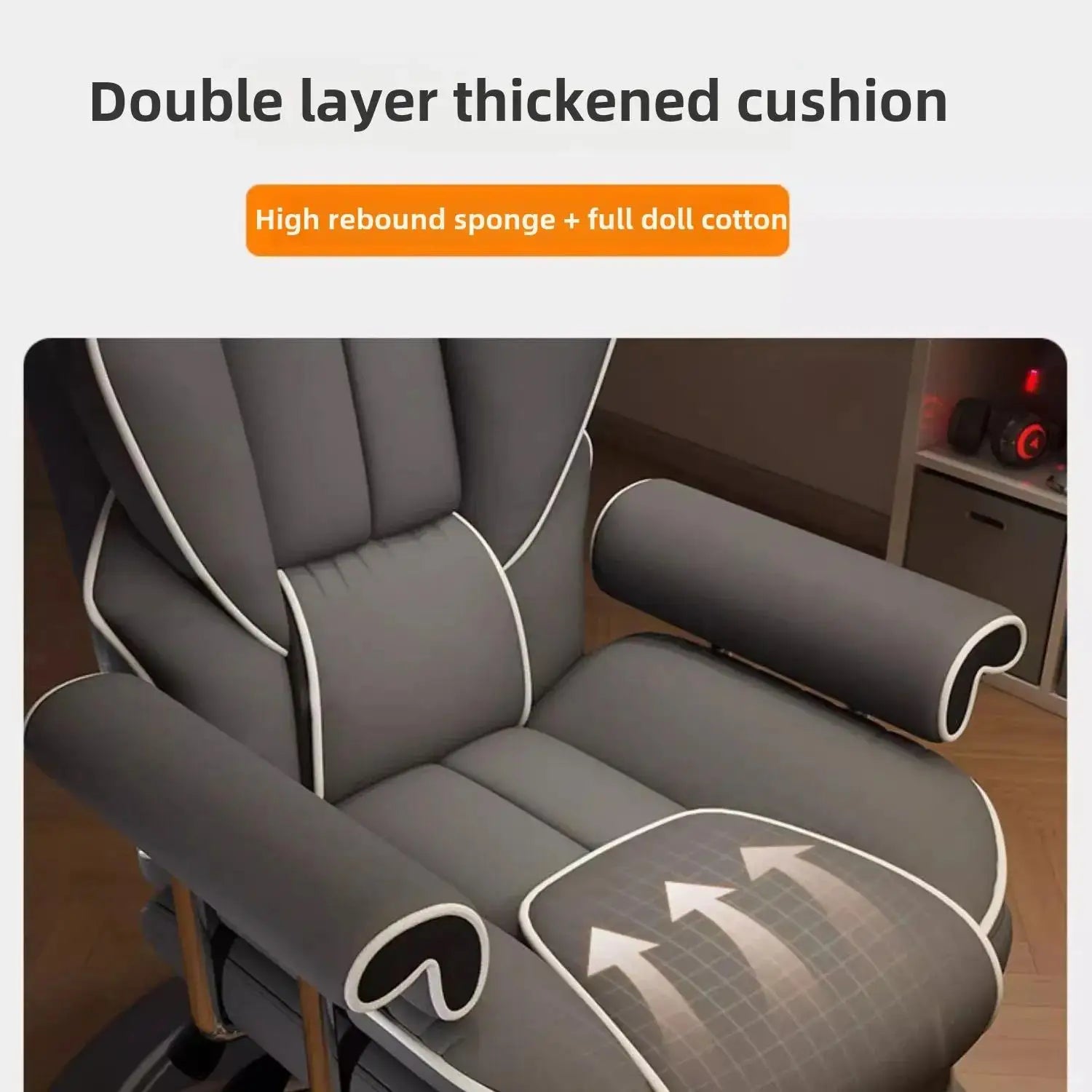 Voice Gaming Chair Comfortable Office Home Computer Gaming Sofa Chair Work Study Backhear Swivel Chair