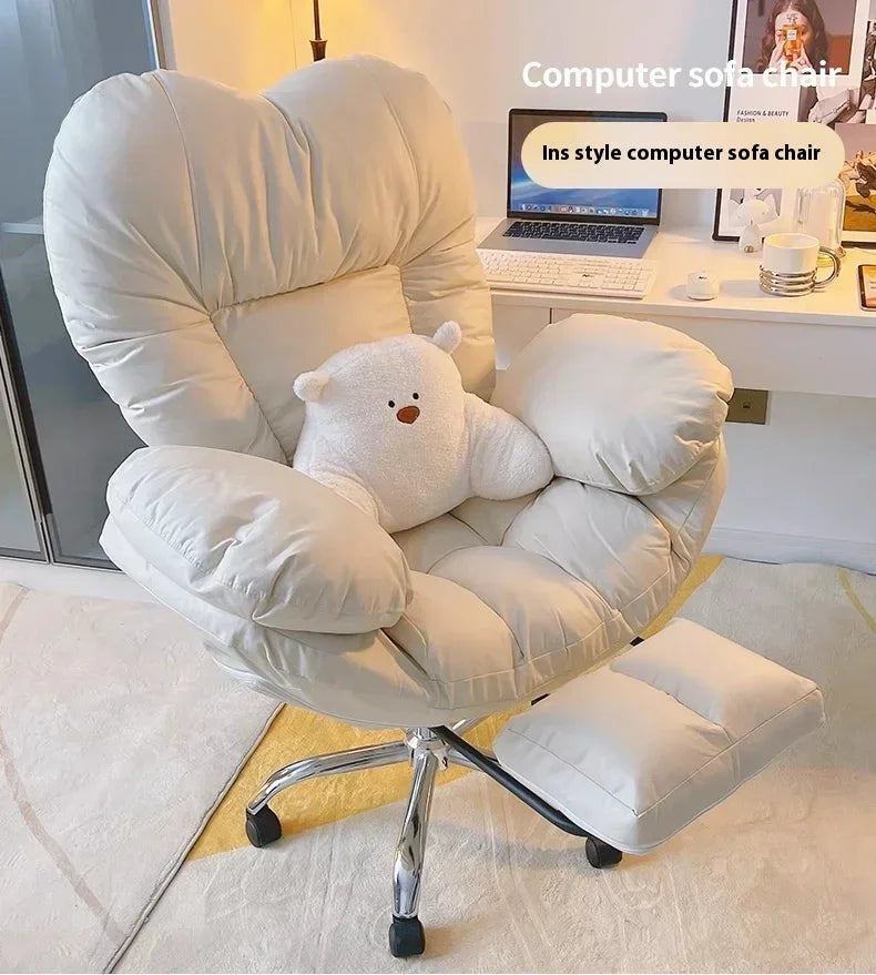Computer Sofa Chair, Home Comfortable Sedentary Backrest Desk Chair, Anchor Live Broadcast Chair, Bedroom Office Chair Fauteuil
