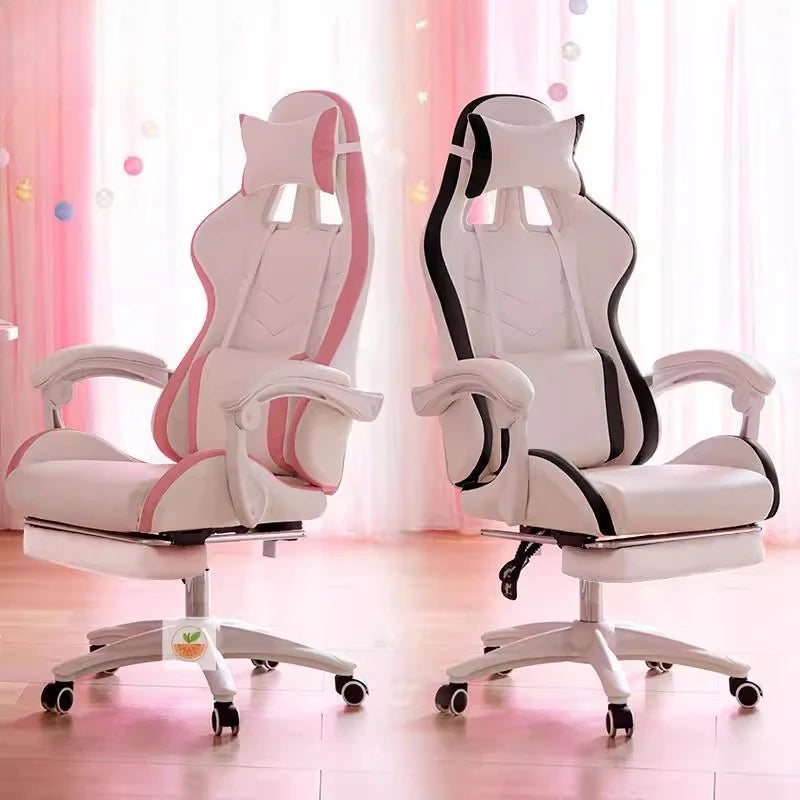 Adjustable Designer Office Chair Computer Cute Headrest High Back Gaming Chair Ergonomic Comfy Sillas De Oficina Chair Furniture