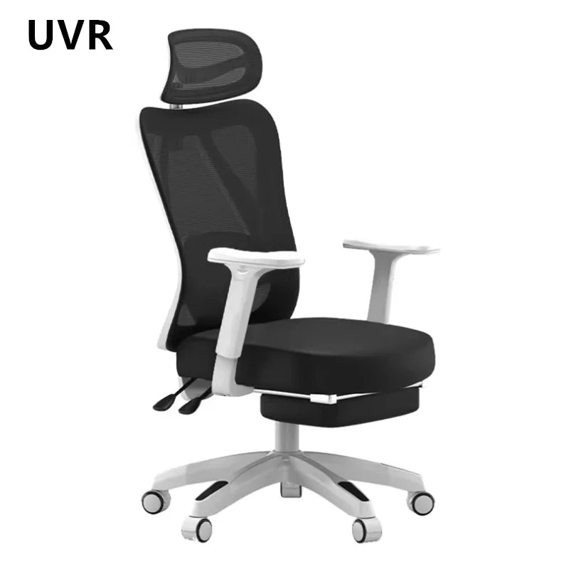UVR Sitting Is Not Tired Armchair Ergonomic Reclining Boss Chair Breathable Mesh Staff Chair Sponge Cushion Gaming Chair
