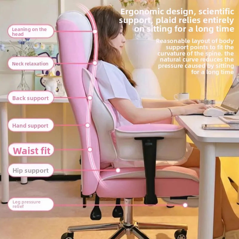 Computer Chair, Live Stream, Chair, Reclining, Comfortable Sedentary Office Chair, Bedroom Sofa, Dormitory College Student, Lazy