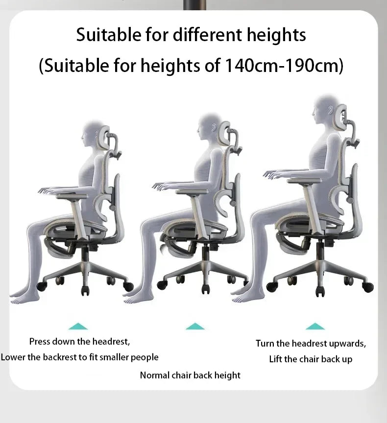 Electronic Gaming Computer Chair Adjustable Ergonomic Seat Back Support, Free Delivery Sedia Office Chair Wheelchair Furniture