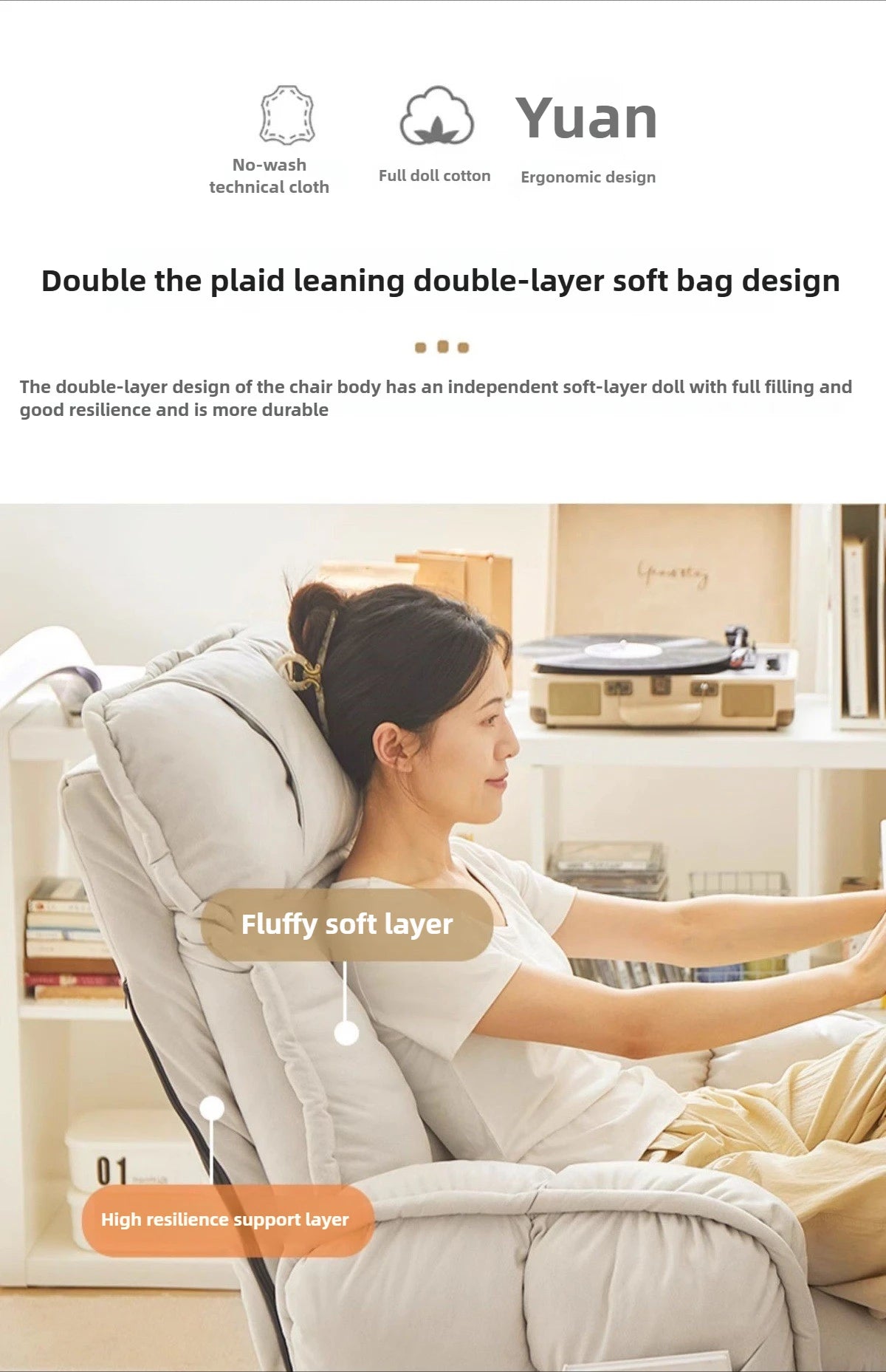 Computer Chair,bedroom,lazy Leisure Chair,comfortable Sitting Chair,office Chairs,backrest That Can Be Reclined,e-sports Chairs