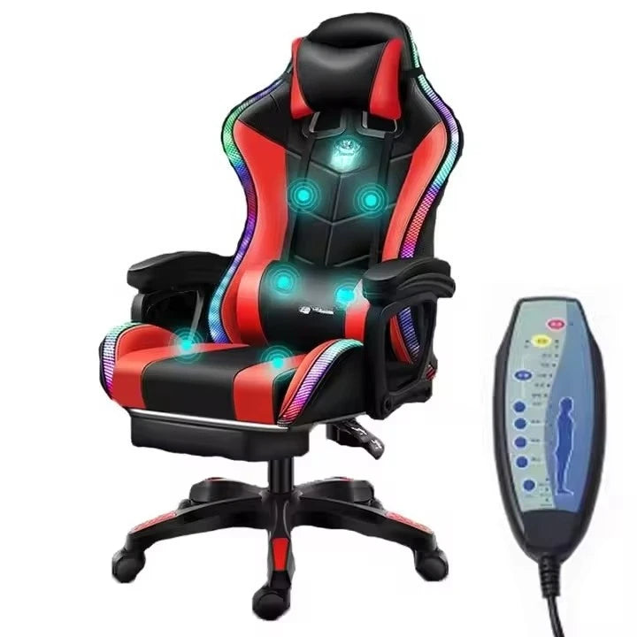 Fast Shipping Silla Gamer Cheap Computer Gaming Chair Computer Adjustable Racing Gaming Chair with RGB and Massage