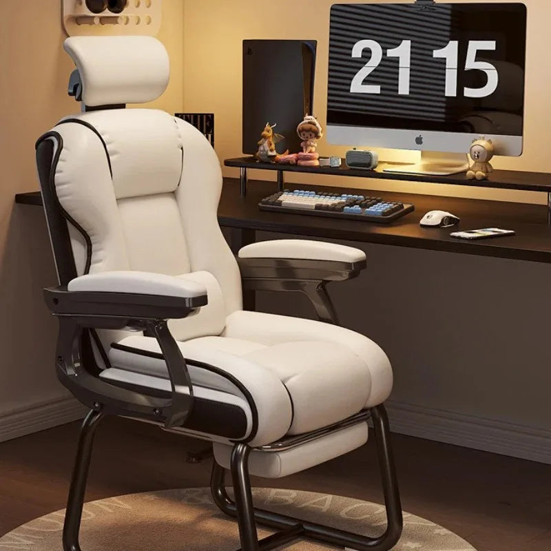 Leisure Gaming Adjustable Ergonomics Office Chair Bow-shaped Chair Home Comfortable Sitting Desk Silla Gamer Office Furniture