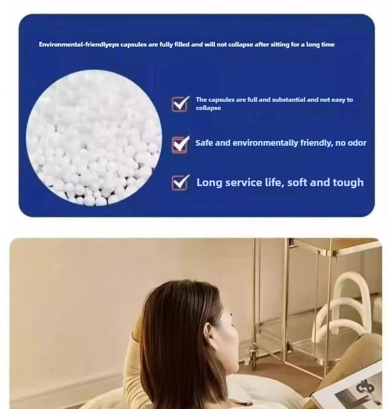 Fashionable and high-end Nordic style lazy pumpkin shaped small-sized single person reclining tatami sofa chair for leisure