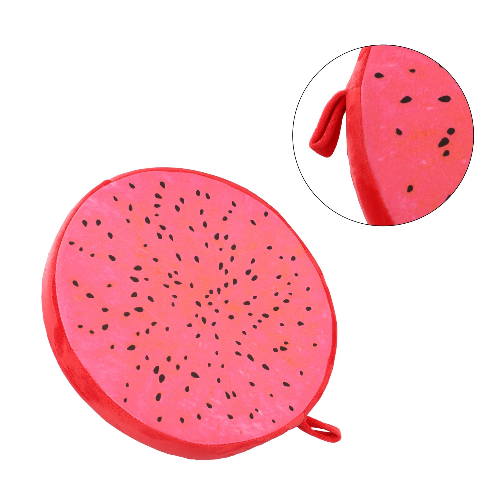 Cartoon Fruits Print Round Bar Chair Cushion Cover Anti-Slip Seat Cushion Slipcover Soft Stool Cushion Covers Slipcover