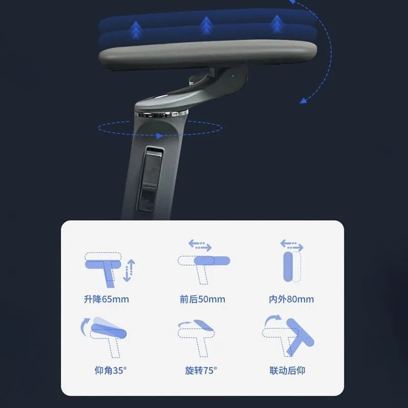 Aluminum Alloy Office Chair Student Ergonomic Computer Lifting Learning Backrest Executive Chair Home