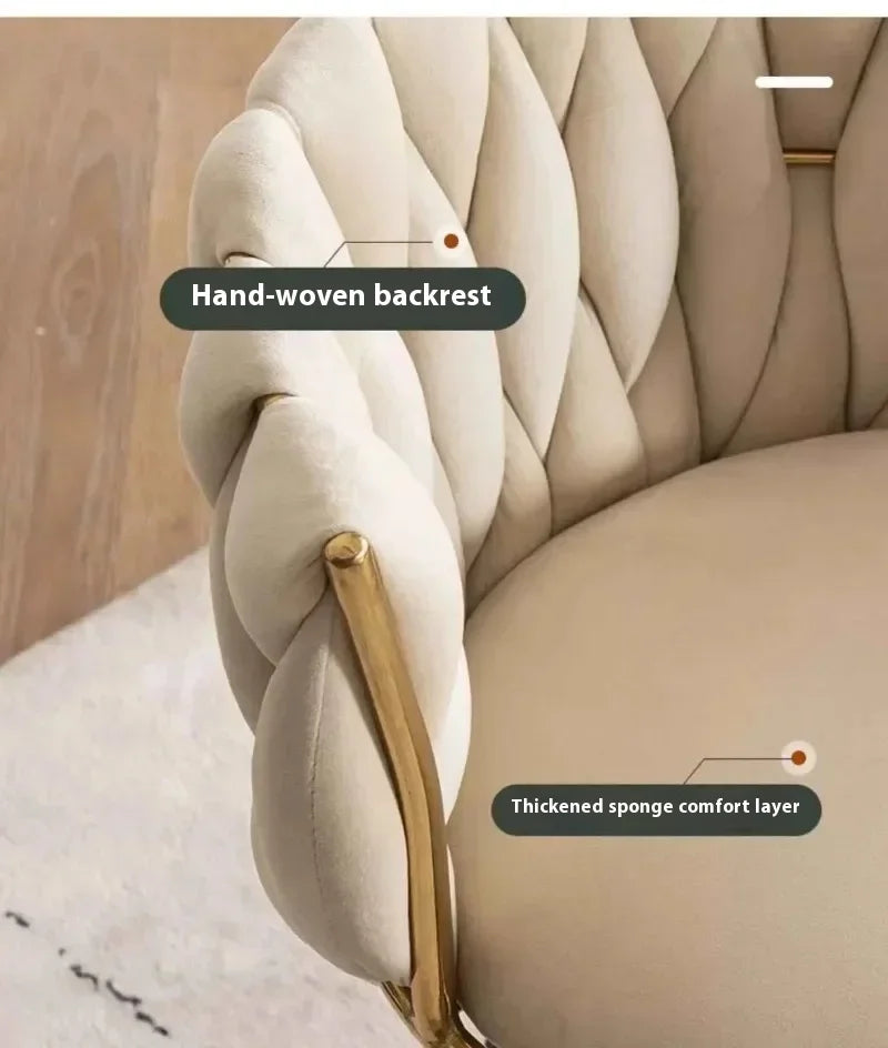 Home Girls Bedroom Makeup Chair, Comfortable for Long Periods of Time Grace Living Room Backrest Lift Swivel Chair JQM Furniture