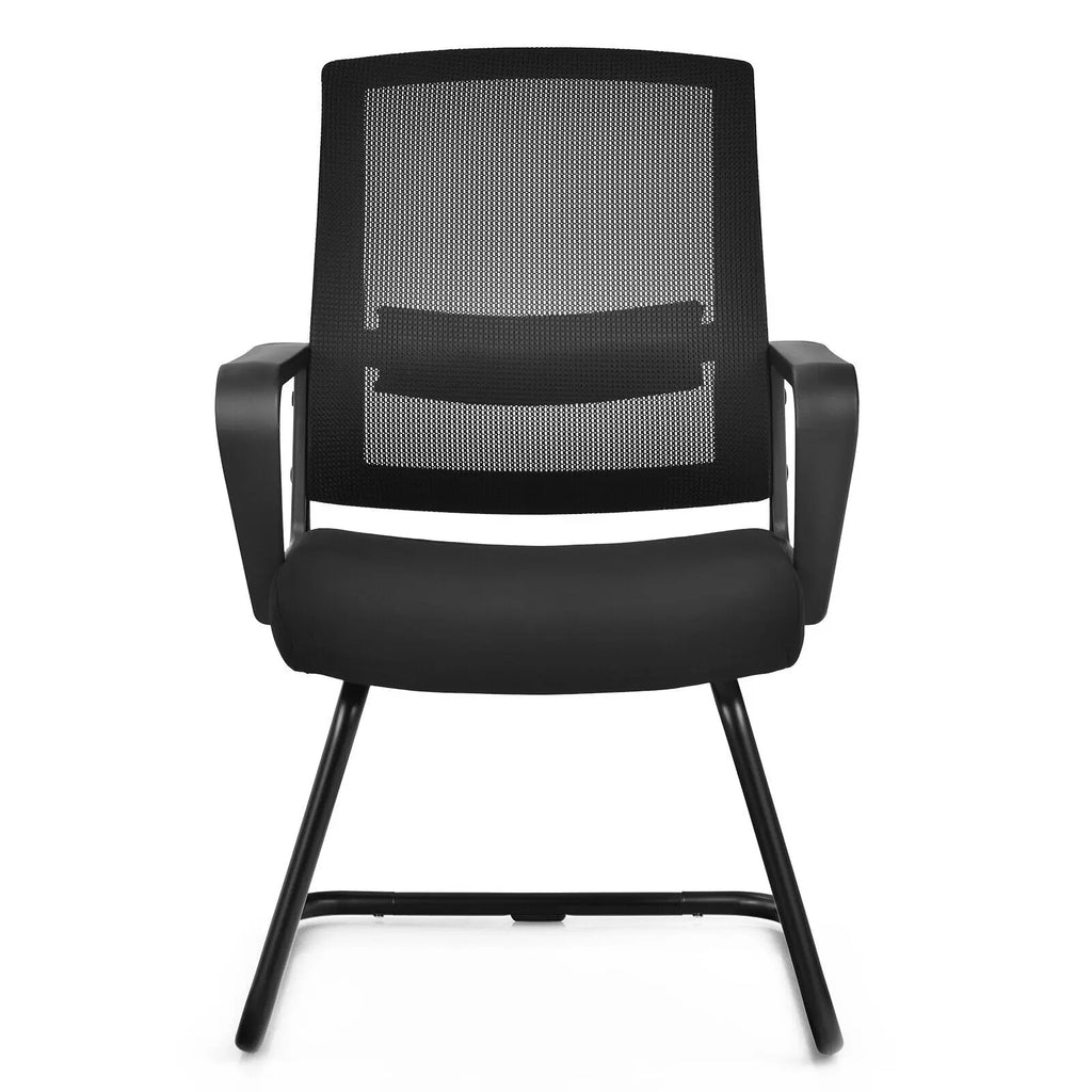 GOFLAME Meeting Office Chairs Mid-Back Mesh Reception Chair w/Adjustable Lumbar Support