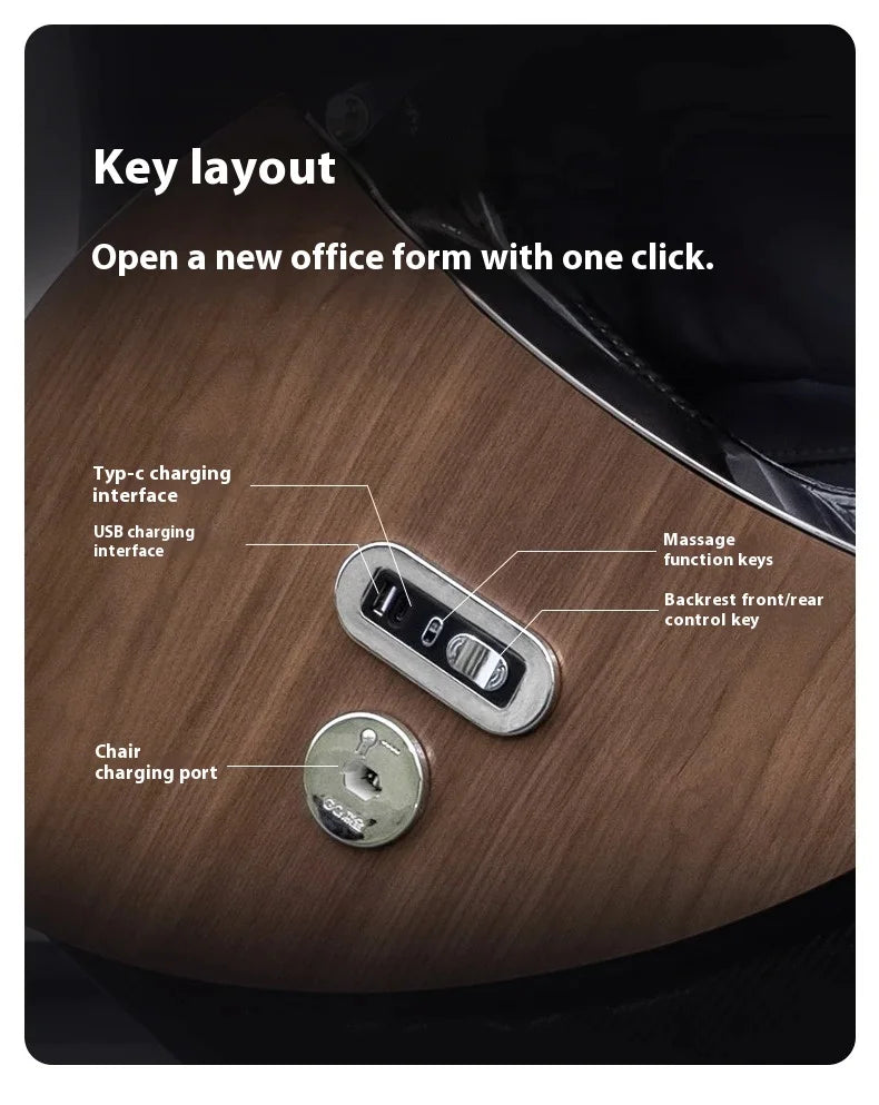 Leather Modern Office Chairs Makeup Boss Recliner Massage Computer Chair Autofull Ergonomic Silla Oficina School Furniture