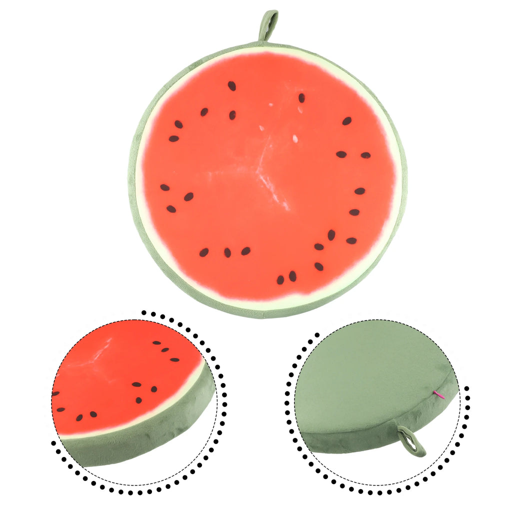 Cartoon Fruits Print Round Bar Chair Cushion Cover Anti-Slip Seat Cushion Slipcover Soft Stool Cushion Covers Slipcover