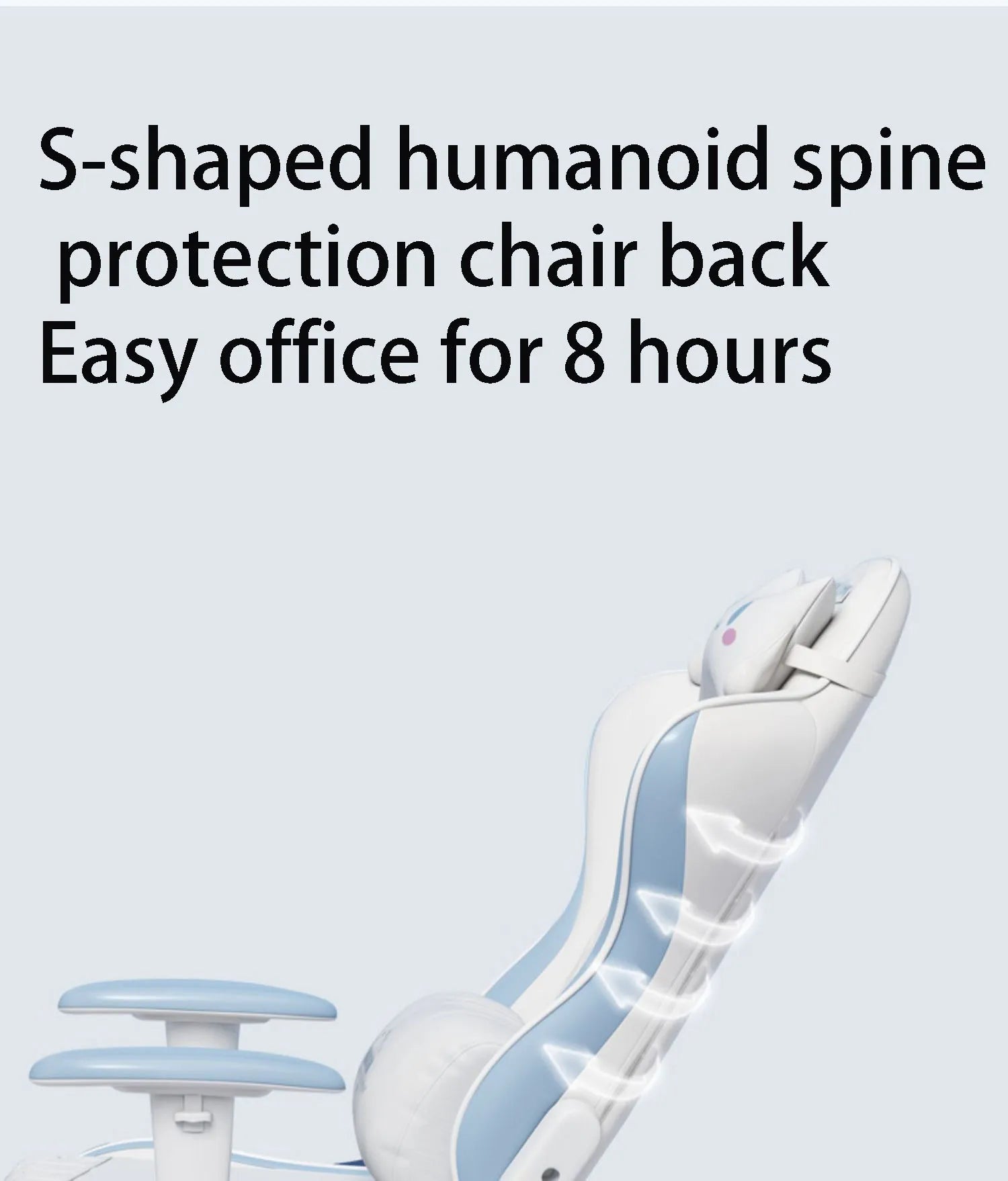 New Upgraded Office Chair Student Dormitory Clear Blue Gaming Chair Bedroom Lift Rotating Armrest Diamond Texture Cushion