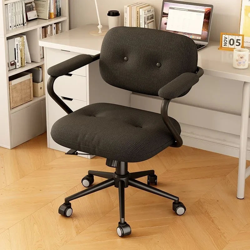 Chair Home Comfortable Sedentary Study Office Chair Bedroom Light Luxury Makeup Chair Simple Lifting Desk Computer Chair