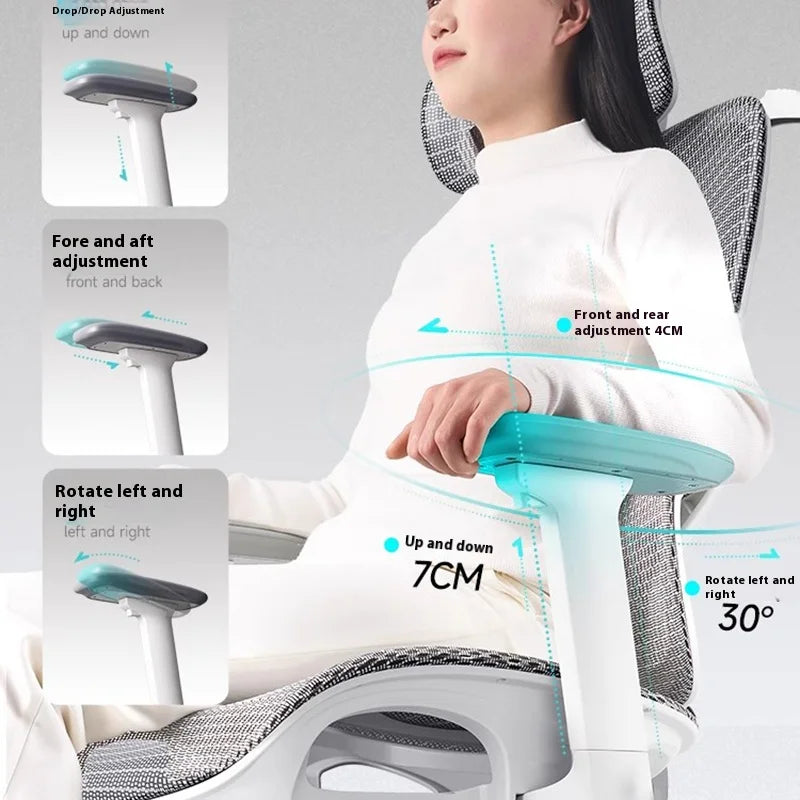 Chair Computer Chairs for Living Room Desk Footrest Adjustable Furniture White Gaming Chair Free Delivery Office Automation