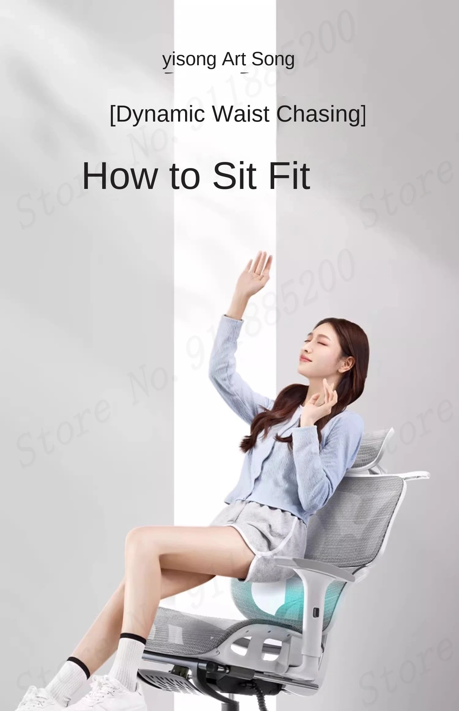 Ergonomic Computer Chair Home Office Lumbar Support Gaming chair Reclining Latex seat Breathable Mesh 4D Adjustable Armrest