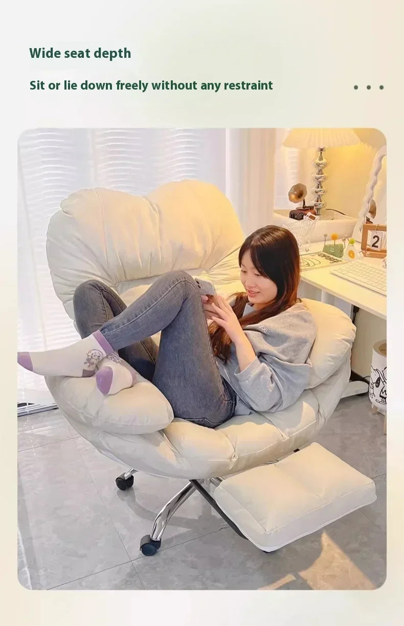 Computer Sofa Chair, Home Comfortable Sedentary Backrest Desk Chair, Anchor Live Broadcast Chair, Bedroom Office Chair Fauteuil