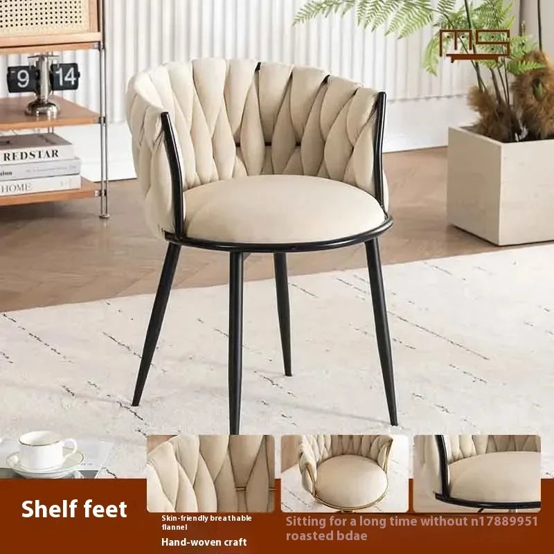 Home Girls Bedroom Makeup Chair, Comfortable for Long Periods of Time Grace Living Room Backrest Lift Swivel Chair JQM Furniture