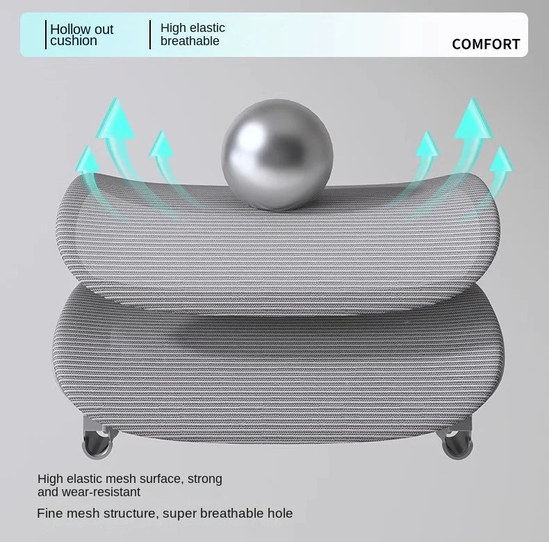 Adjustable Ergonomic Office Chair with Lumbar Support, Breathable Mesh Back, Soft Seat, and Tilt Function for Extended Sitting