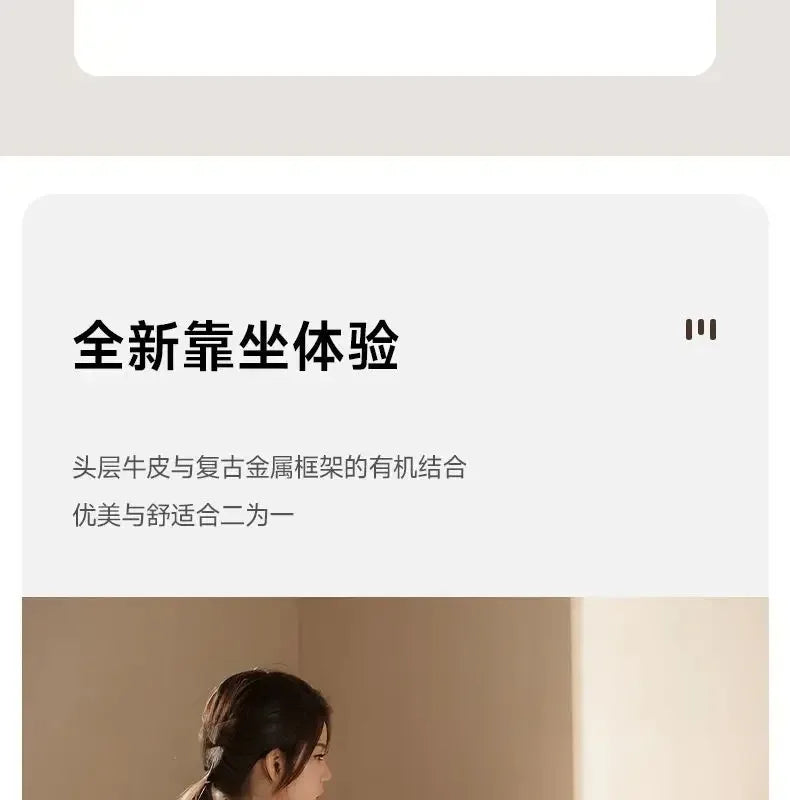 Retro Creative Computer Chair Comfortable Office Home Leather Robin Chair Light Luxury Study Chairs Ergonomic Seat Swivel Chairs