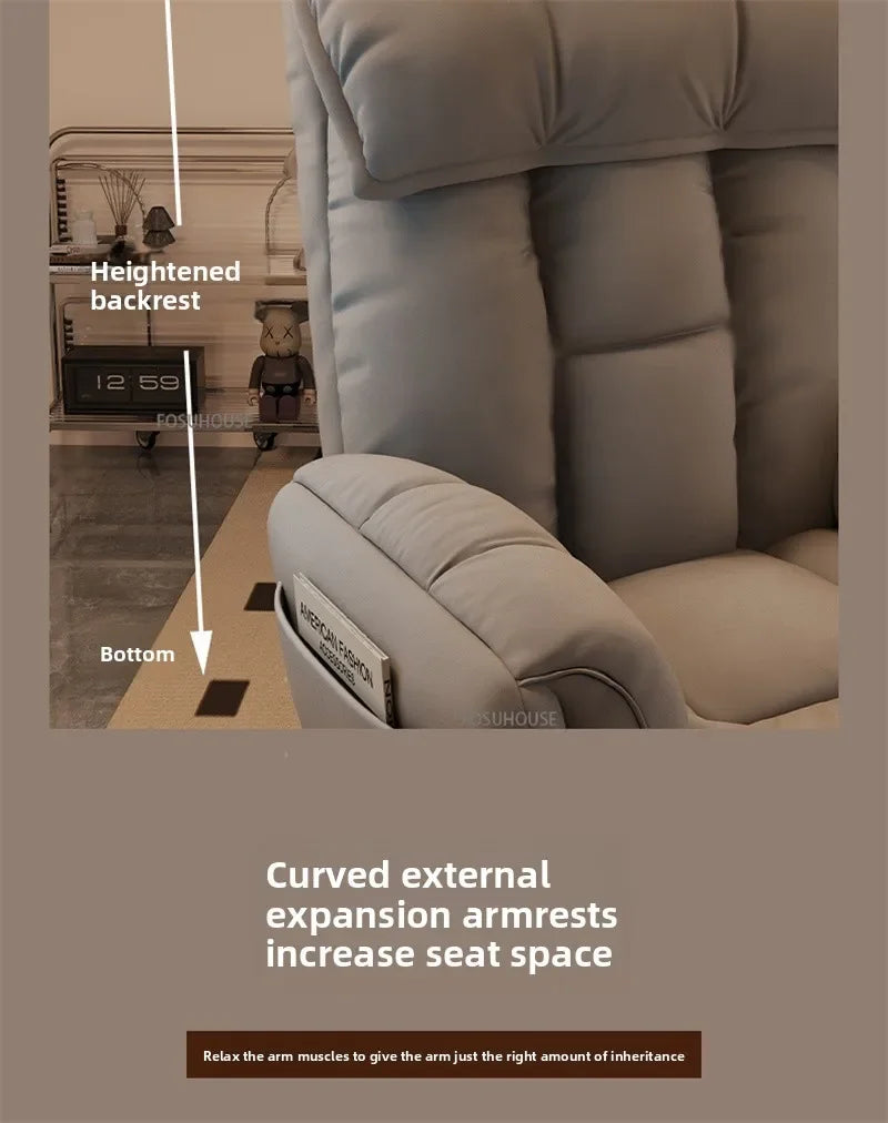 Adjustable Height Computer Chair Comfortable Ergonomic Office Chair Dormitory E-sports Gaming Chair Reclining Backrest Furniture