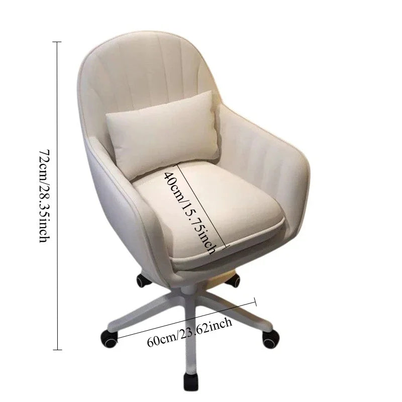 Home Office Chair Computer Chair with Mid-Back Upholstered Modern Tufted Computer Task Chair Swivel Height Adjustable Velvet