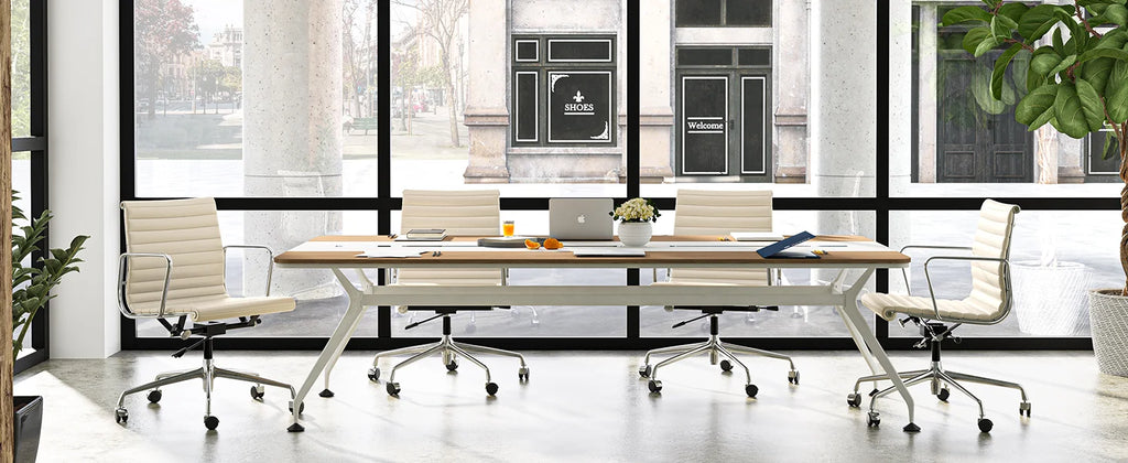 White Mid Back Genuine Leather Swivel Chairs Ergonomic Office Chair Adjustable Swivel Leather Gaming Chair Ribbed Office Chair