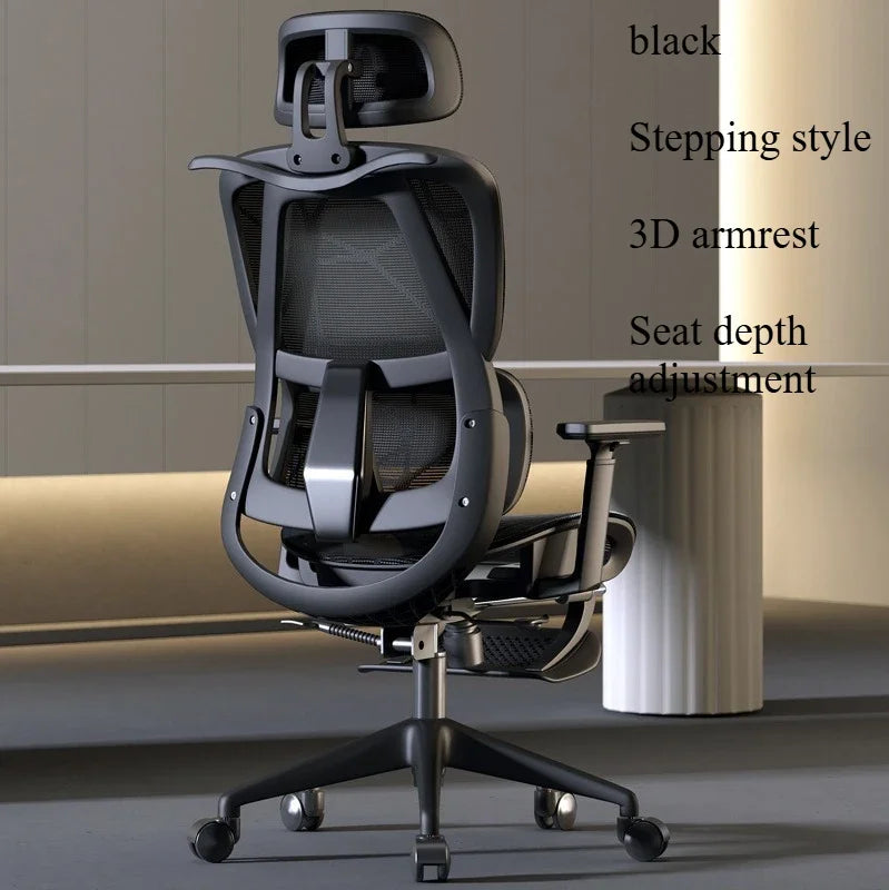 Ergonomic Office Chair Gaming Computer 3D Armchair Armrests Headrest Chair Lift High Back Sillas Gaming Foot Pedals Furniture