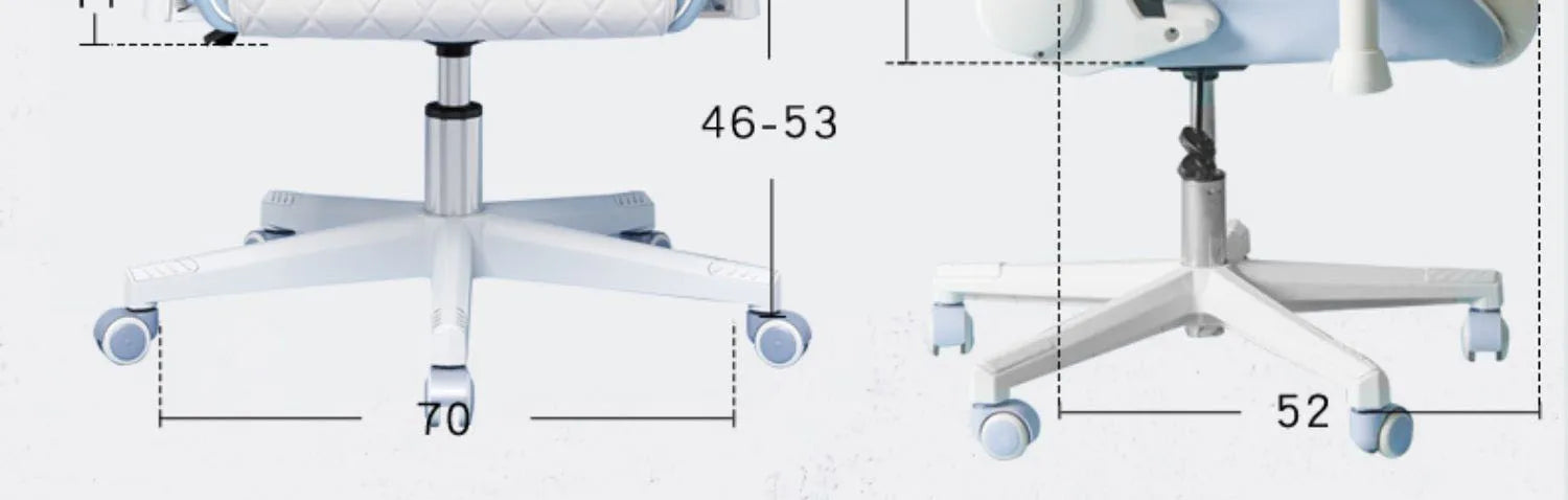 New Upgraded Office Chair Student Dormitory Clear Blue Gaming Chair Bedroom Lift Rotating Armrest Diamond Texture Cushion