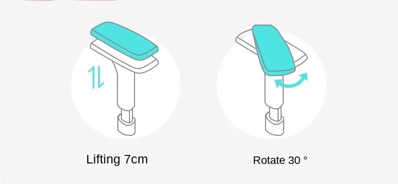 Adjustable Ergonomic Office Chair with Lumbar Support, Breathable Mesh Back, Soft Seat, and Tilt Function for Extended Sitting