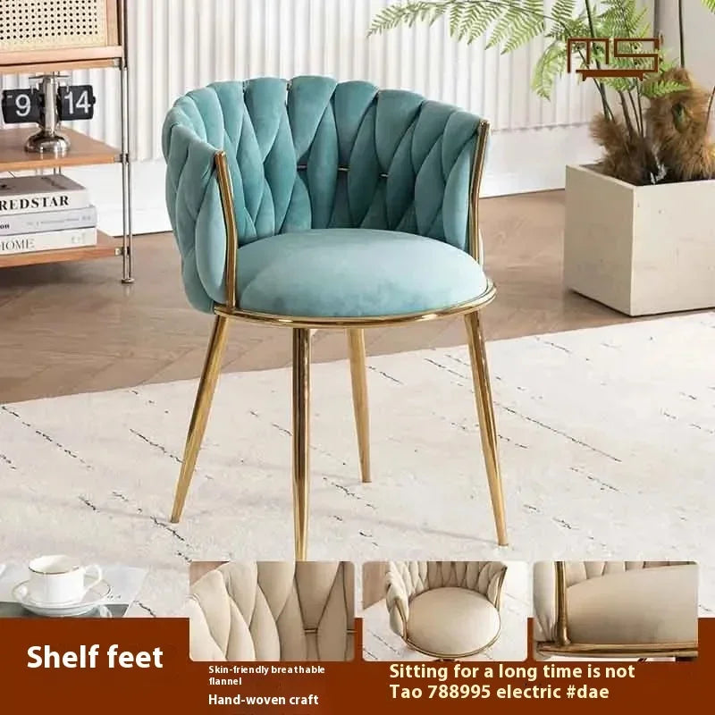 Home Girls Bedroom Makeup Chair, Comfortable for Long Periods of Time Grace Living Room Backrest Lift Swivel Chair JQM Furniture