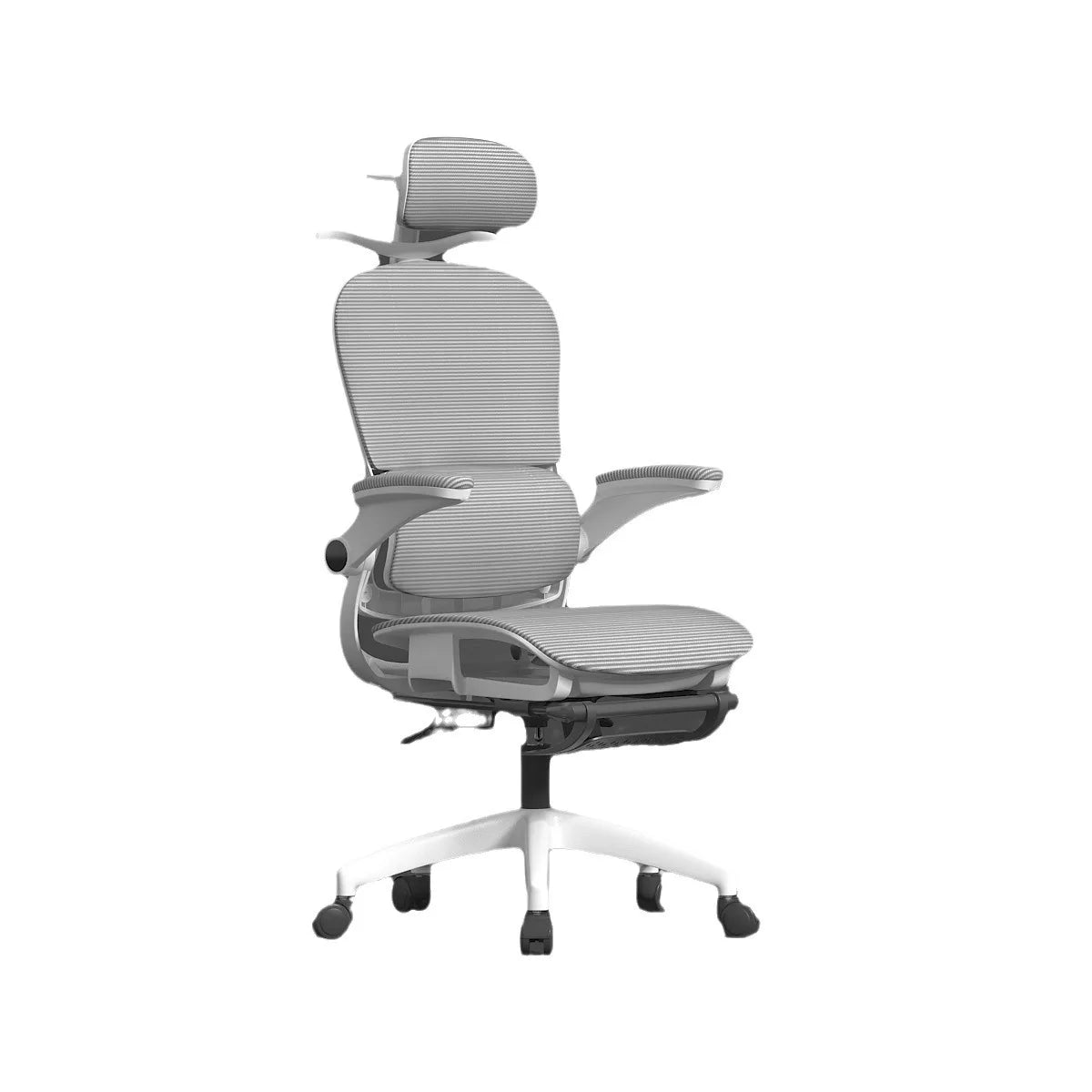 Ergonomic chair reclining remote control office chair mesh chair hollow seat cushion flip armrest double