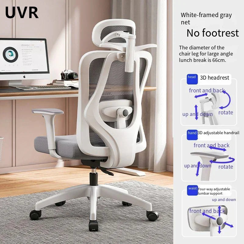 UVR Gaming Computer Chair Sitting Comfort Reclining Boss Chair Breathable Mesh Staff Chair Ergonomic Design Office Chair