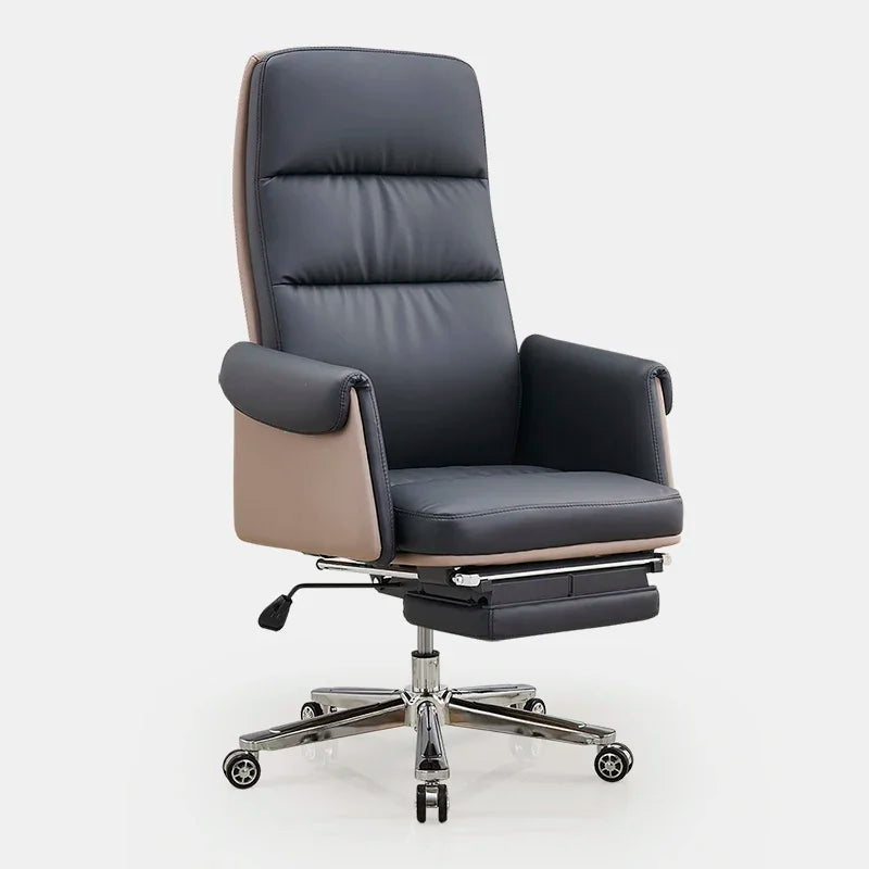 Comfortable and simple computer chair Ergonomic boss office chair Home business reclining swivel chair