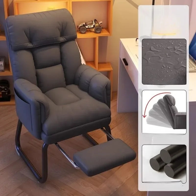 Home multifunctional office computer chair; Comfortable seated chair, family dormitory arched back chair