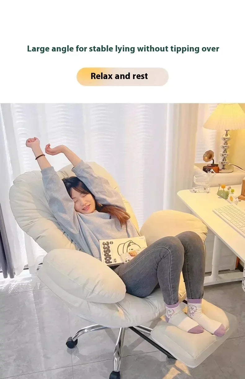 Computer Sofa Chair, Home Comfortable Sedentary Backrest Desk Chair, Anchor Live Broadcast Chair, Bedroom Office Chair Fauteuil