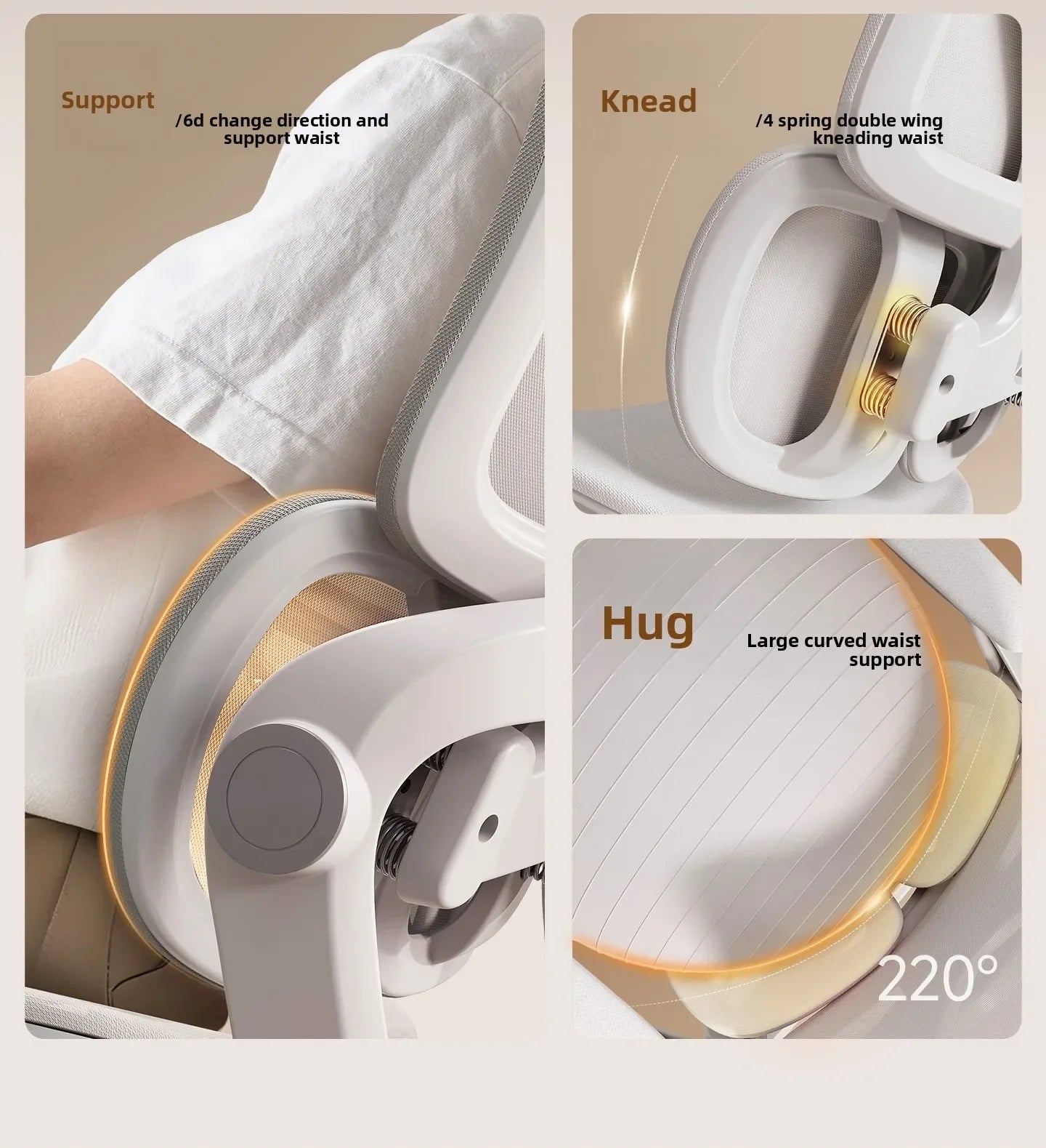 Ergonomic Chair for Long Sitting Comfort Office Computer Chair with Lumbar Support Gaming Chair for Home