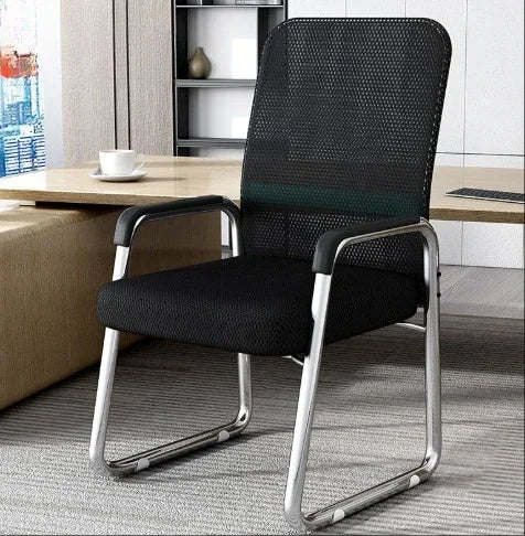 Office Chair Computer Chair, Comfortable Home Sitting Bow Chair,Student Dormitory Backrest Conference Staff Chair