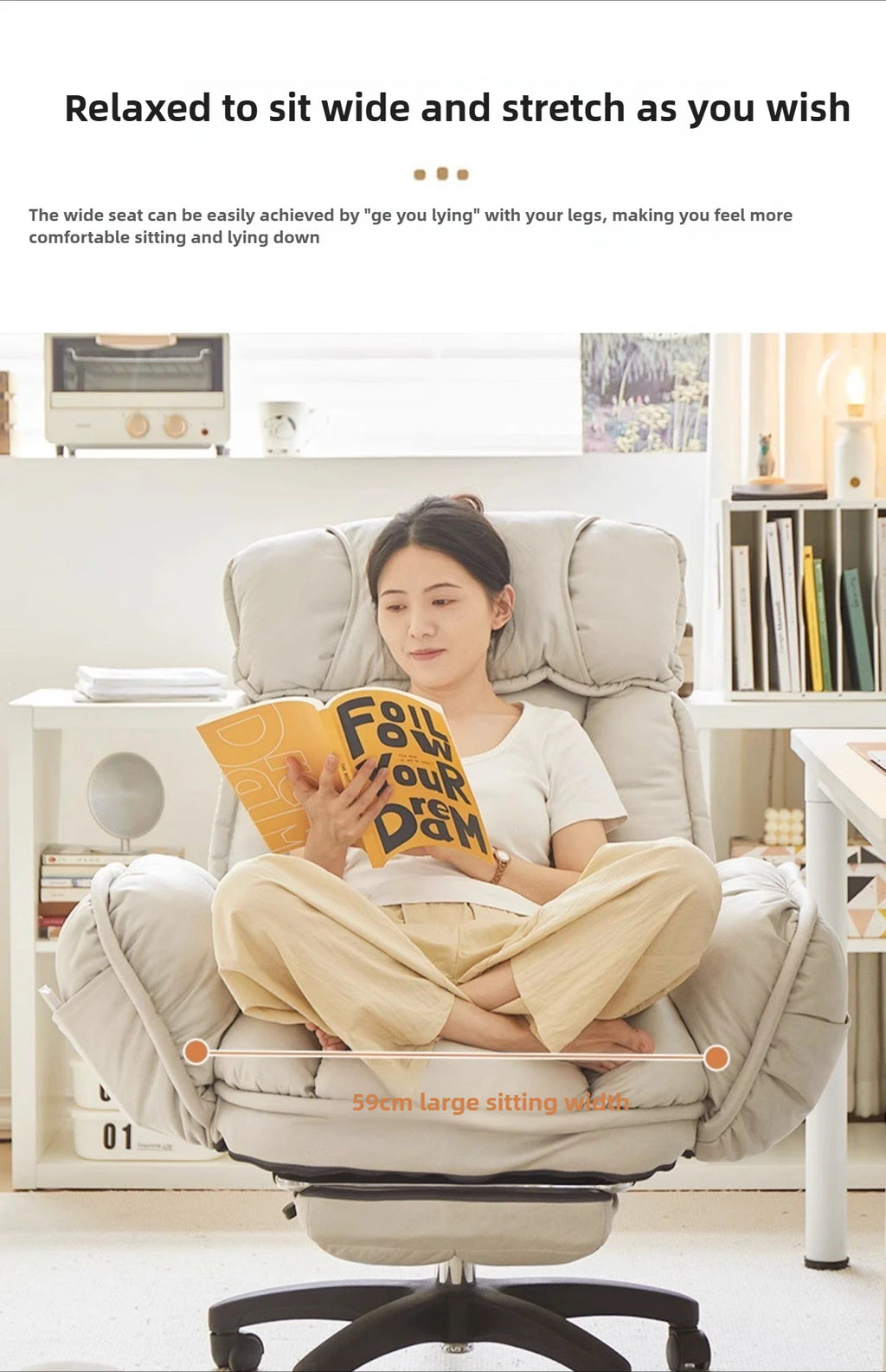 Computer Chair,bedroom,lazy Leisure Chair,comfortable Sitting Chair,office Chairs,backrest That Can Be Reclined,e-sports Chairs