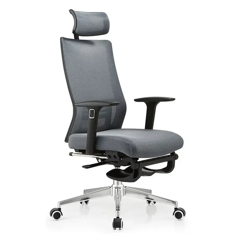 UVR Gaming Computer Chair Sedentary Not Tired Mesh Staff Chair Lift Rotating Reclining Boss Chair with Footrest Office Chair