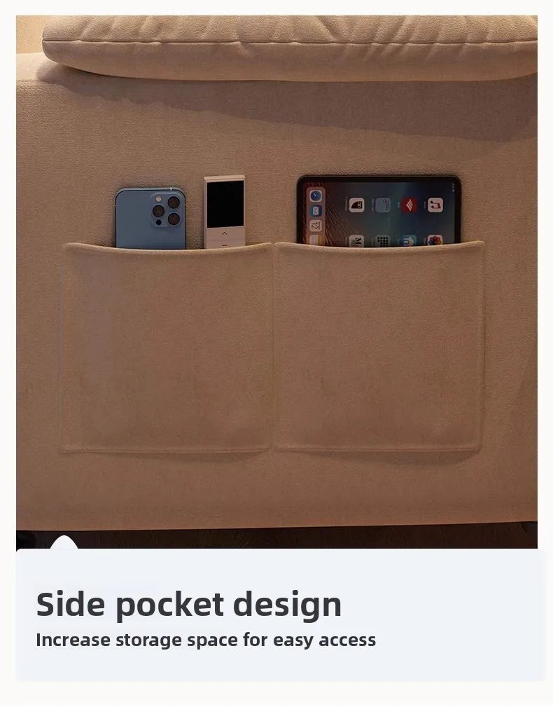 Home Comfortable Computer Chair with Headrest and Footrest, Reclining and Sitting, Movable with Wheels