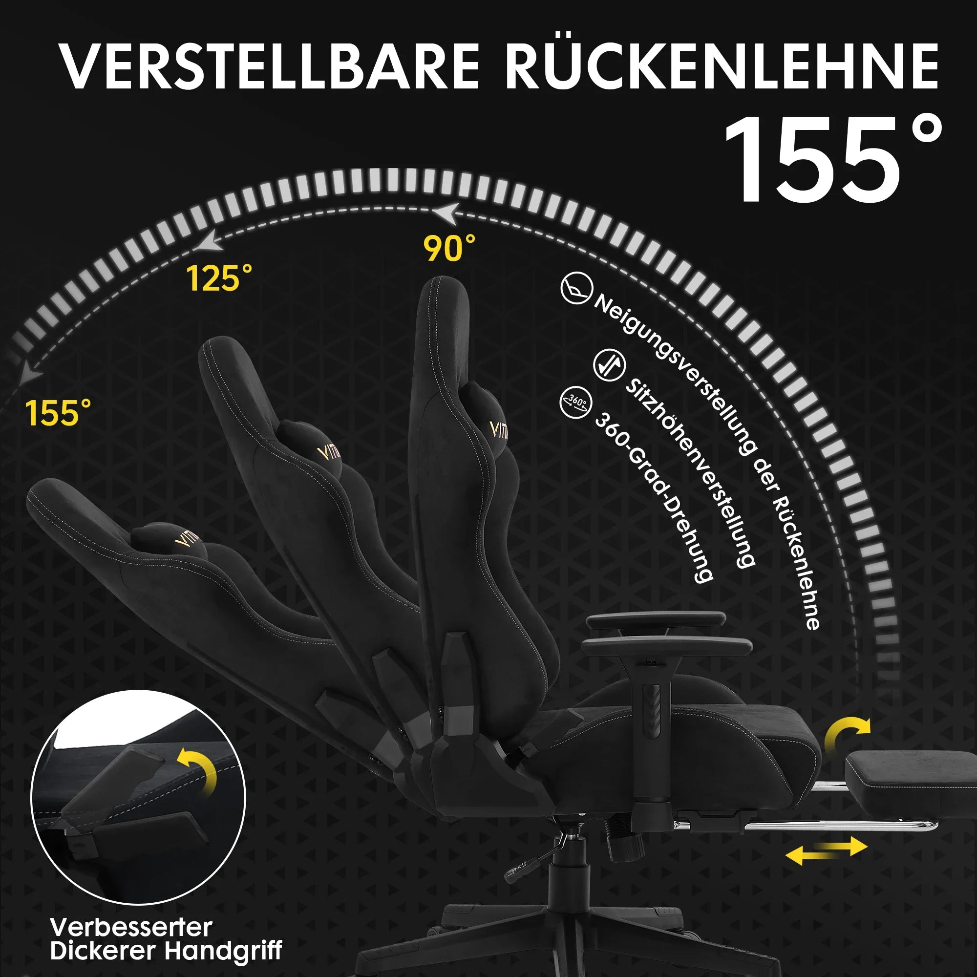 High Quality Gaming Chair With Footrest Brand Suede Leather Recline Office Chair Ergonomic Lumbar Support New Adjustable Unisex