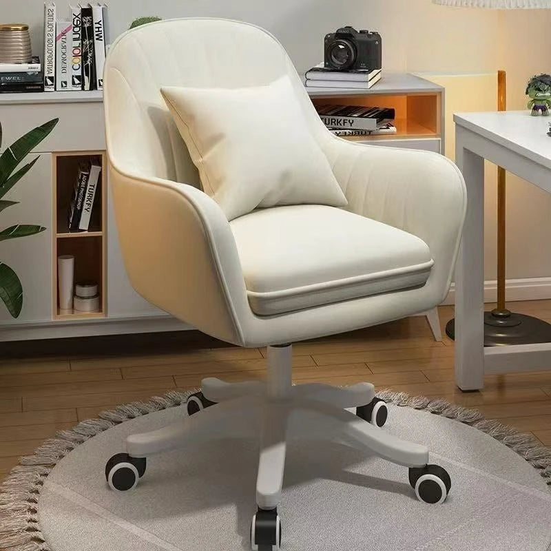 Home Office Chair Computer Chair with Mid-Back Upholstered Modern Tufted Computer Task Chair Swivel Height Adjustable Velvet